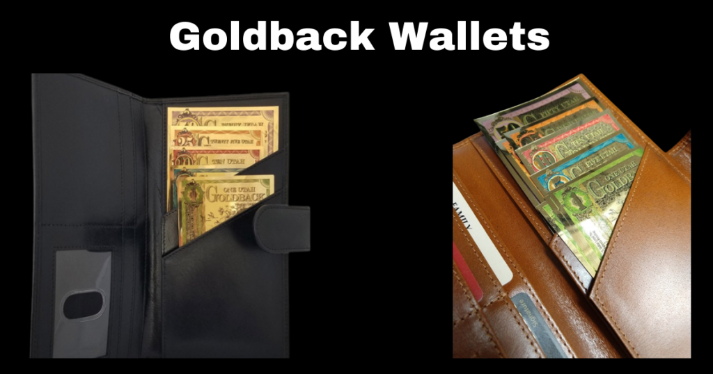 Goldbacks are can be stored in wallets for safe keeping and transporting around for convivence.